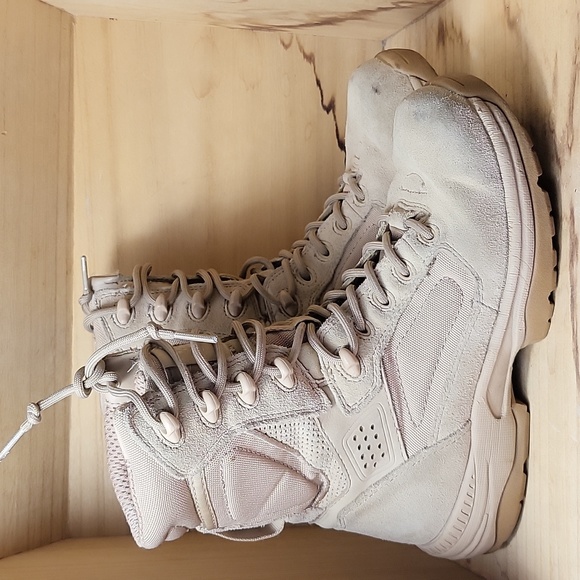 Altama Yough Militar Beige Cream Color Boots - Picture 2 of 9